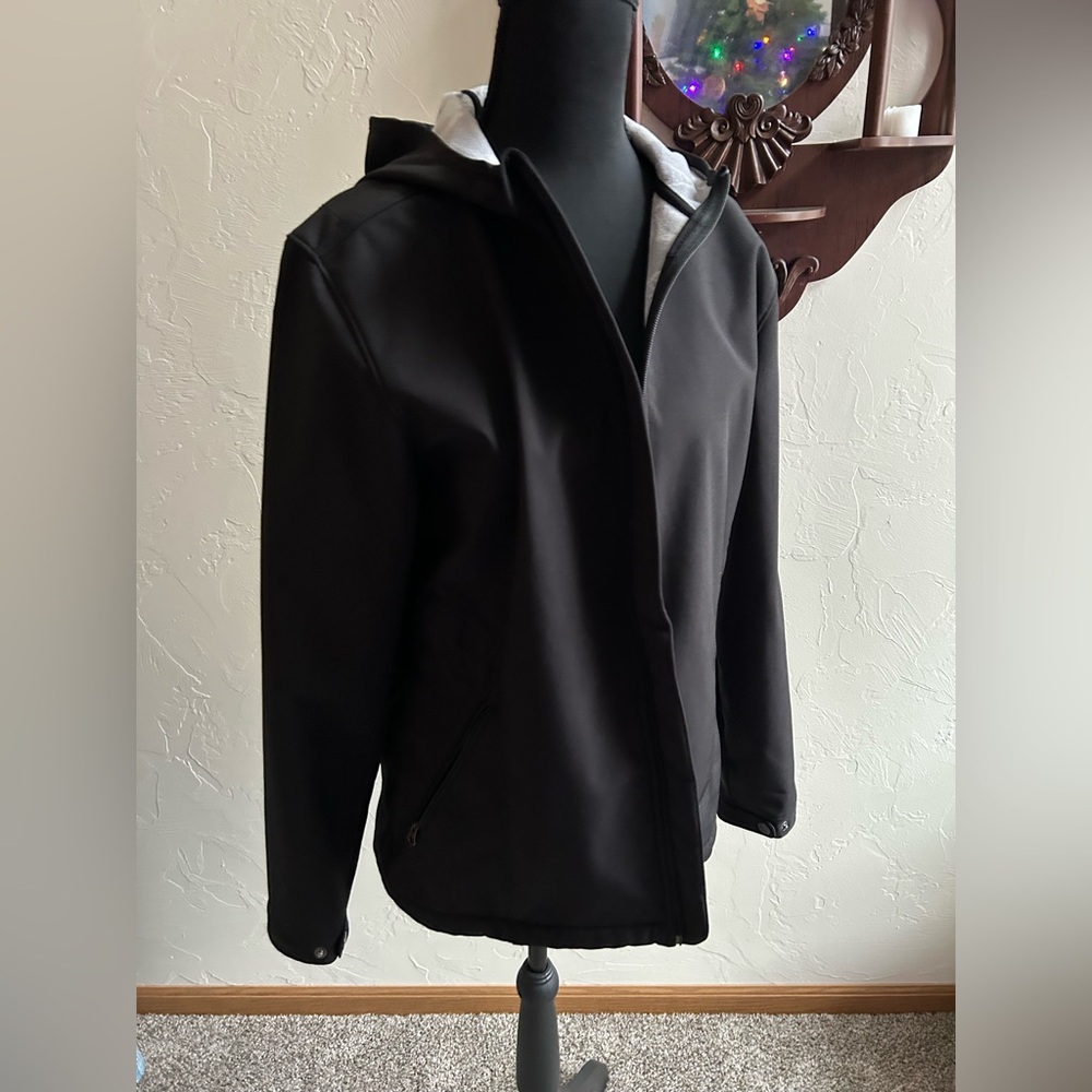 Sierra Black Raincoat with Hood